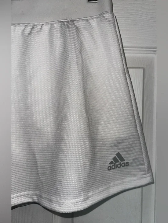 adidas White Women's Tennis Skirt - Picture 3 of 10